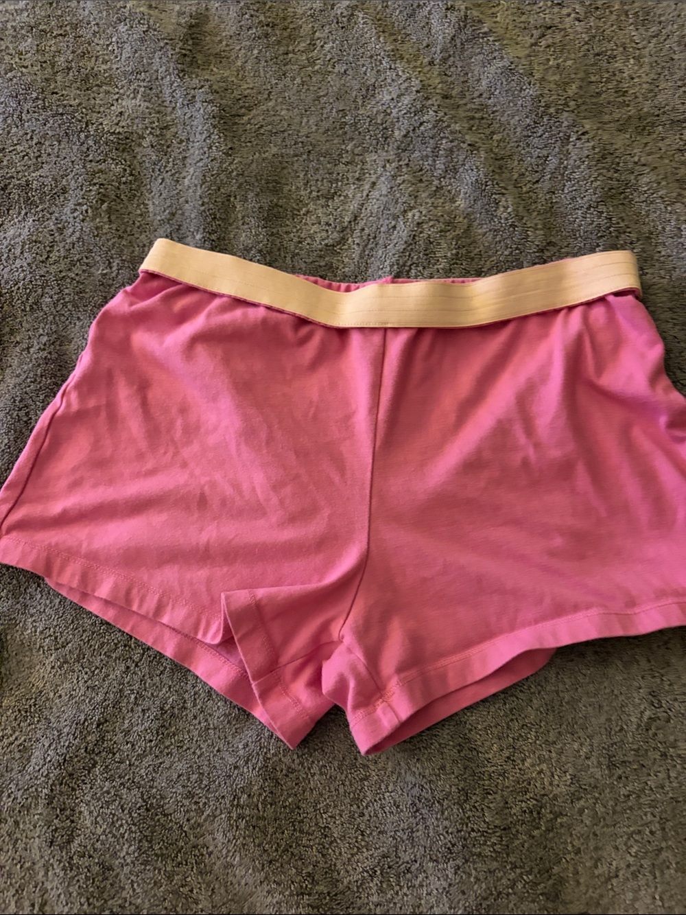 wonder nation Pink Shorts with Cream Contrast Waistband